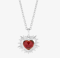 RACHEL JACKSON ELECTRIC LOVE BIRTHSTONE HEART NECKLACE