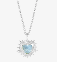 RACHEL JACKSON ELECTRIC LOVE BIRTHSTONE HEART NECKLACE