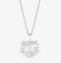 RACHEL JACKSON ELECTRIC LOVE BIRTHSTONE HEART NECKLACE
