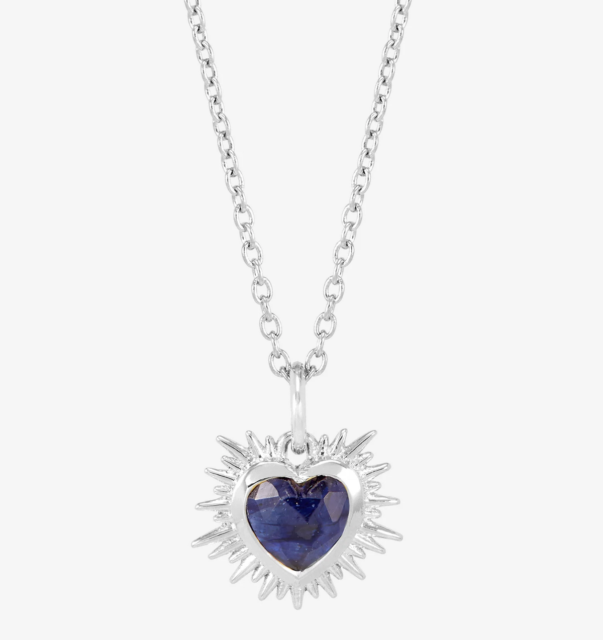 RACHEL JACKSON ELECTRIC LOVE BIRTHSTONE HEART NECKLACE