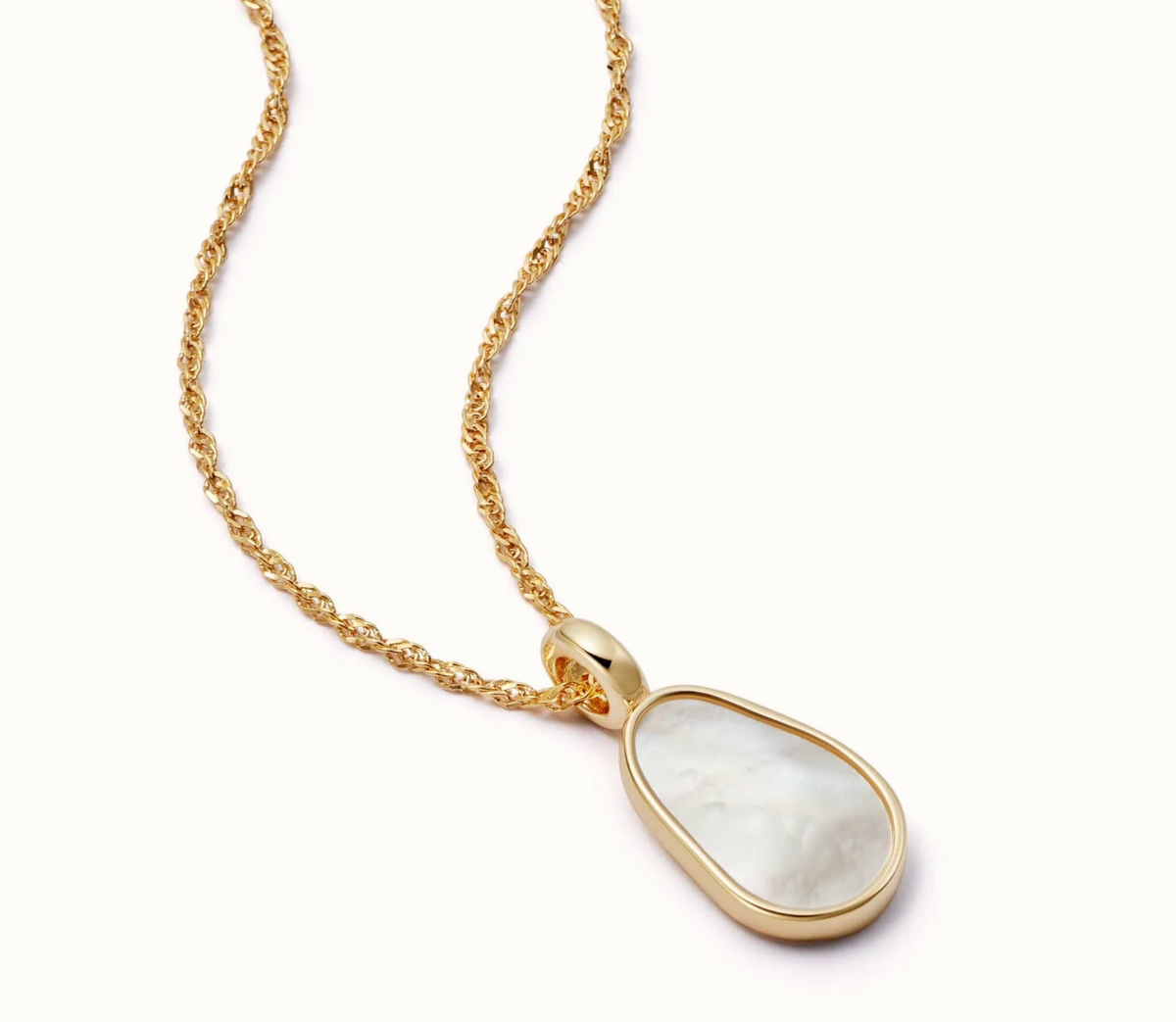 DAISY LONDON ISLA MOTHER OF PEARL NECKLACE