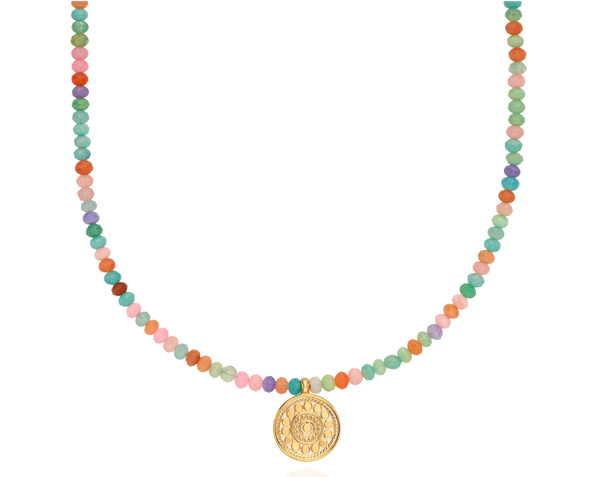 ANNA BECK CANDY MINI CIRCLE DROP NECKLACE