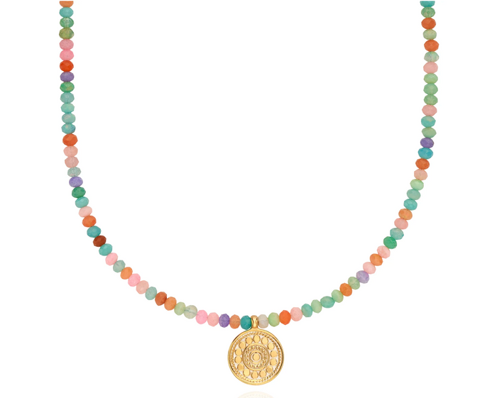 ANNA BECK CANDY MINI CIRCLE DROP NECKLACE
