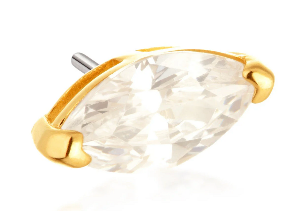 SINGLE MARQUISE 14K GOLD