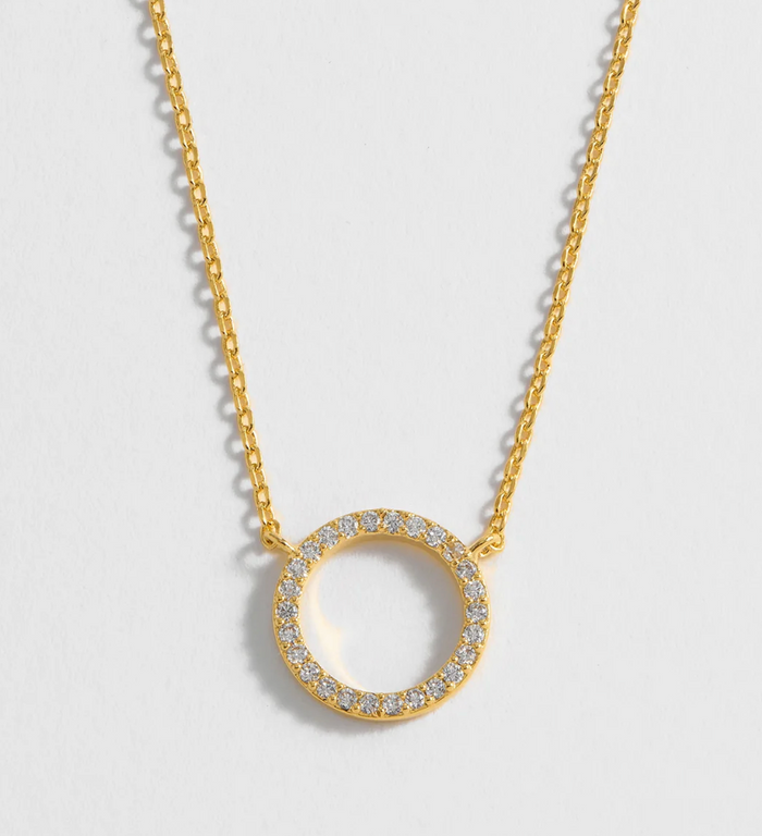 ESTELLA BARTLETT CIRCLE CZ NECKLACE