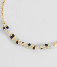 ESTELLA BARTLETT TWISTED GEMSTONE BEADED BRACELET