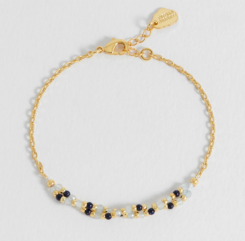 ESTELLA BARTLETT TWISTED GEMSTONE BEADED BRACELET