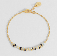 ESTELLA BARTLETT TWISTED GEMSTONE BEADED BRACELET