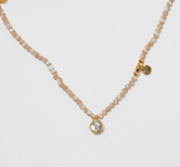 SHANA GULATI MARGOT LABRADORITE BEADED NECKLACE