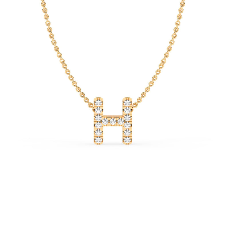LAST NIGHT I DREAMT DIAMOND INITIAL PENDANT NECKLACE