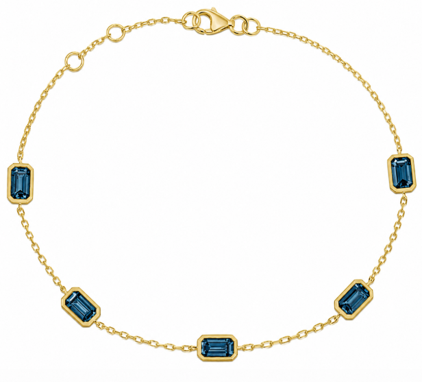 LAST NIGHT I DREAMT DIANA LONDON BLUE TOPAZ BRACELET
