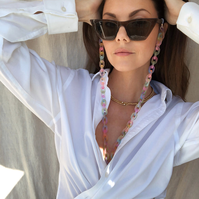 TALIS CHAINS PASTEL COMPOTE SUNGLASSES CHAIN
