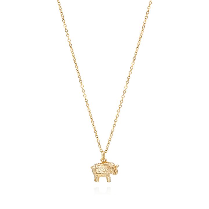 ANNA BECK SMALL ELEPHANT CHARM NECKLACE