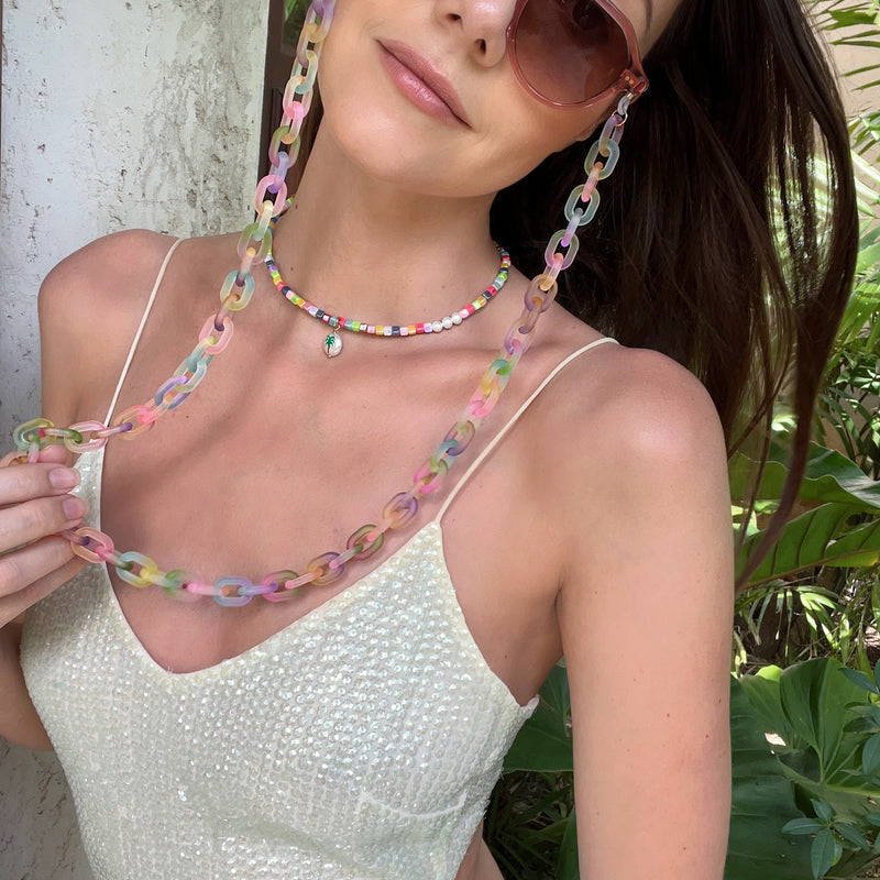 TALIS CHAINS PASTEL COMPOTE SUNGLASSES CHAIN