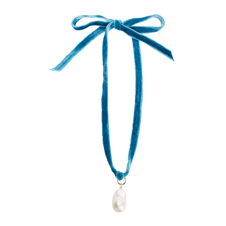 MARGAUX STUDIOS BLUE AGATHA NECKLACE