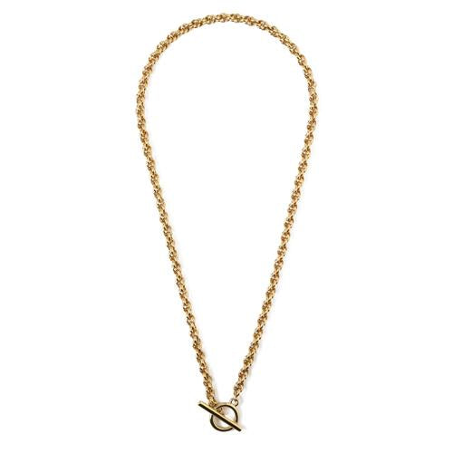 Orelia chunky rope chain t-bar necklace