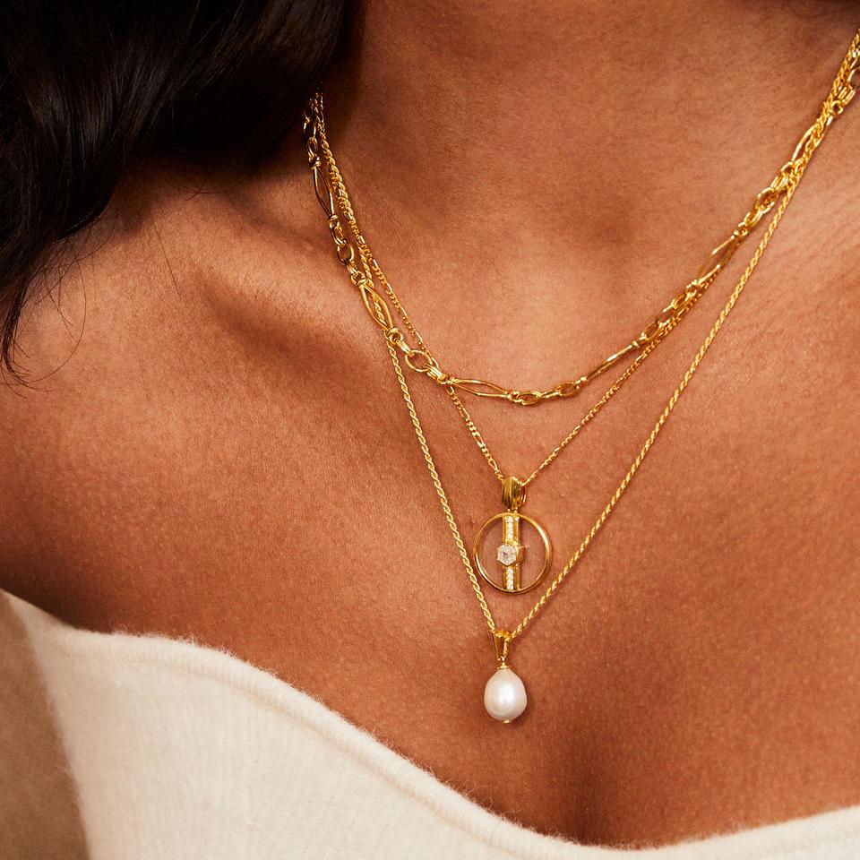V BY LAURA VANN VIVICA GLASS NECKLACE