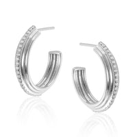 V BY LAURA VANN NEVE CHUNKY HOOP EARRINGS