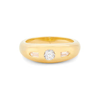 V BY LAURA VANN TINA CLEAR STONE RING