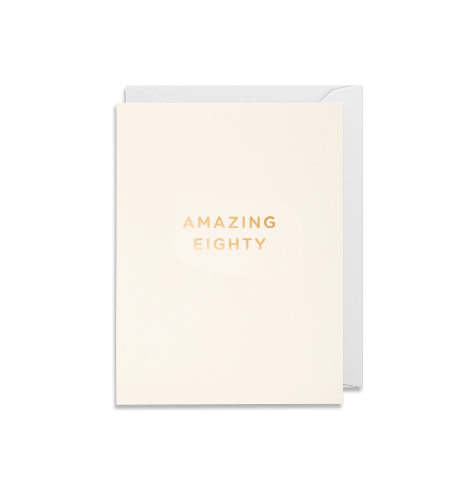 AMAZING EIGHTY CARD