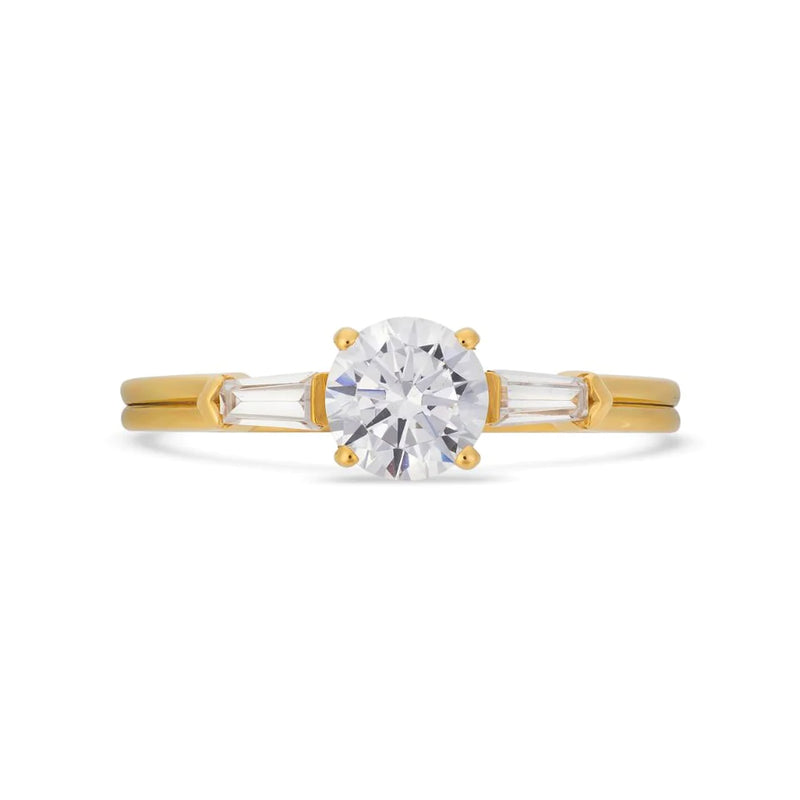 V BY LAURA VANN Illusion Bullet Brilliant Cut Diamond Ring LAST NIGHT I DREAMT Last Night I Dreamt