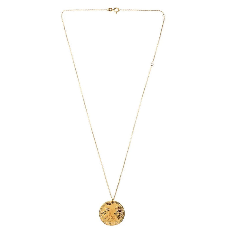 ALIGHIERI IL LEONE MEDALLION NECKLACE