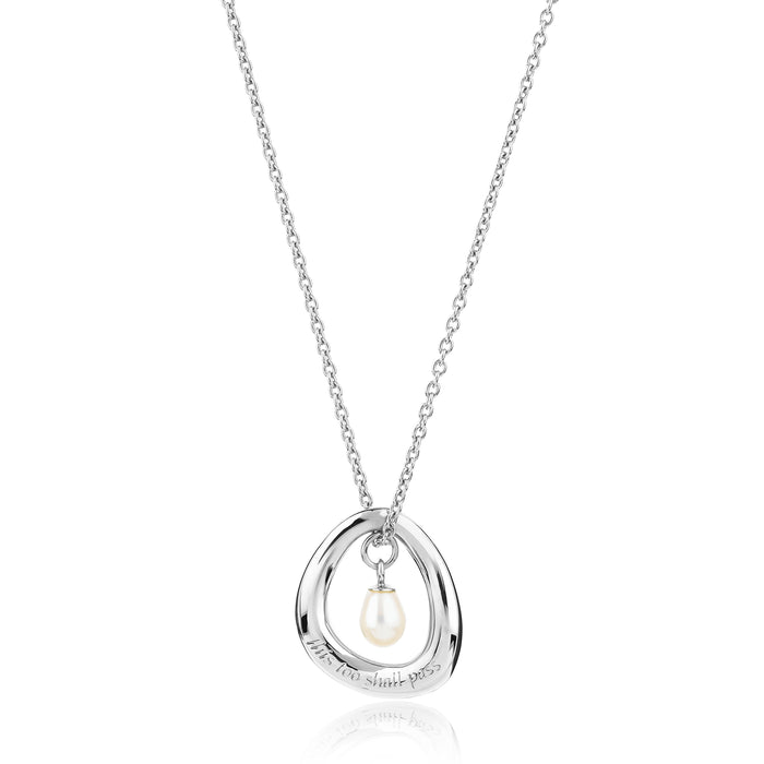 CLAUDIA BRADBY THIS TOO SHALL PASS PENDANT NECKLACE