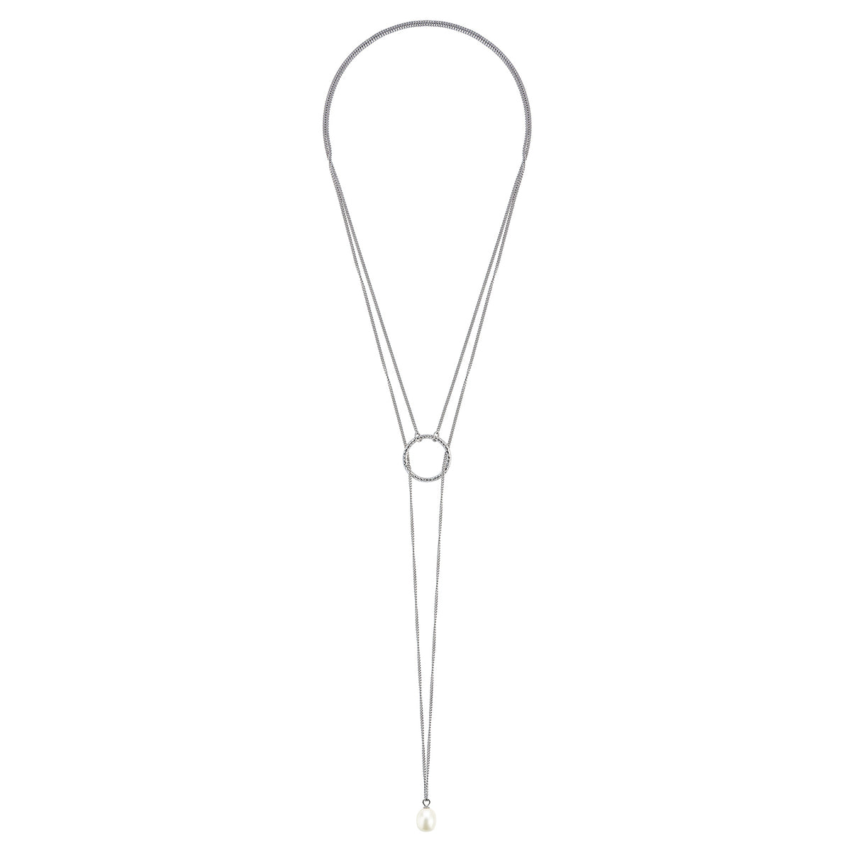 CLAUDIA BRADBY CIRQUE LARIAT WITH WHITE PEARL