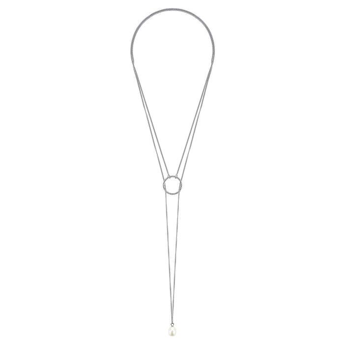 CLAUDIA BRADBY CIRQUE LARIAT WITH WHITE PEARL