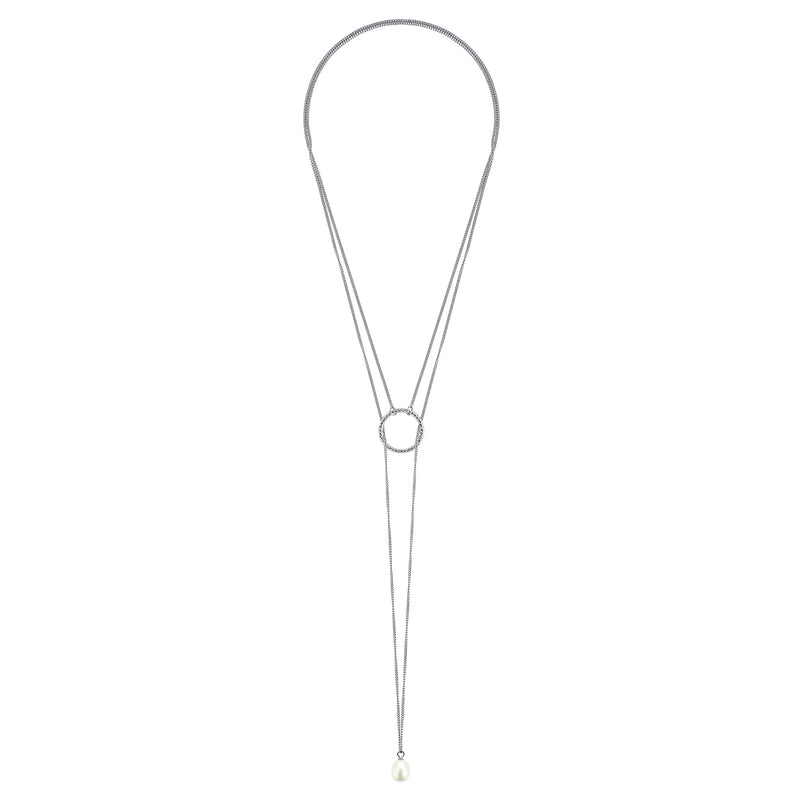 CLAUDIA BRADBY CIRQUE LARIAT WITH WHITE PEARL