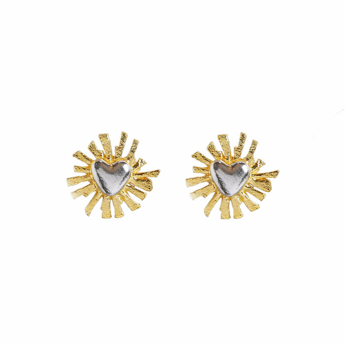 EXCLUSIVE ALEX MONROE X LAST NIGHT I DREAMT RAYS OF LOVE STUD EARRINGS