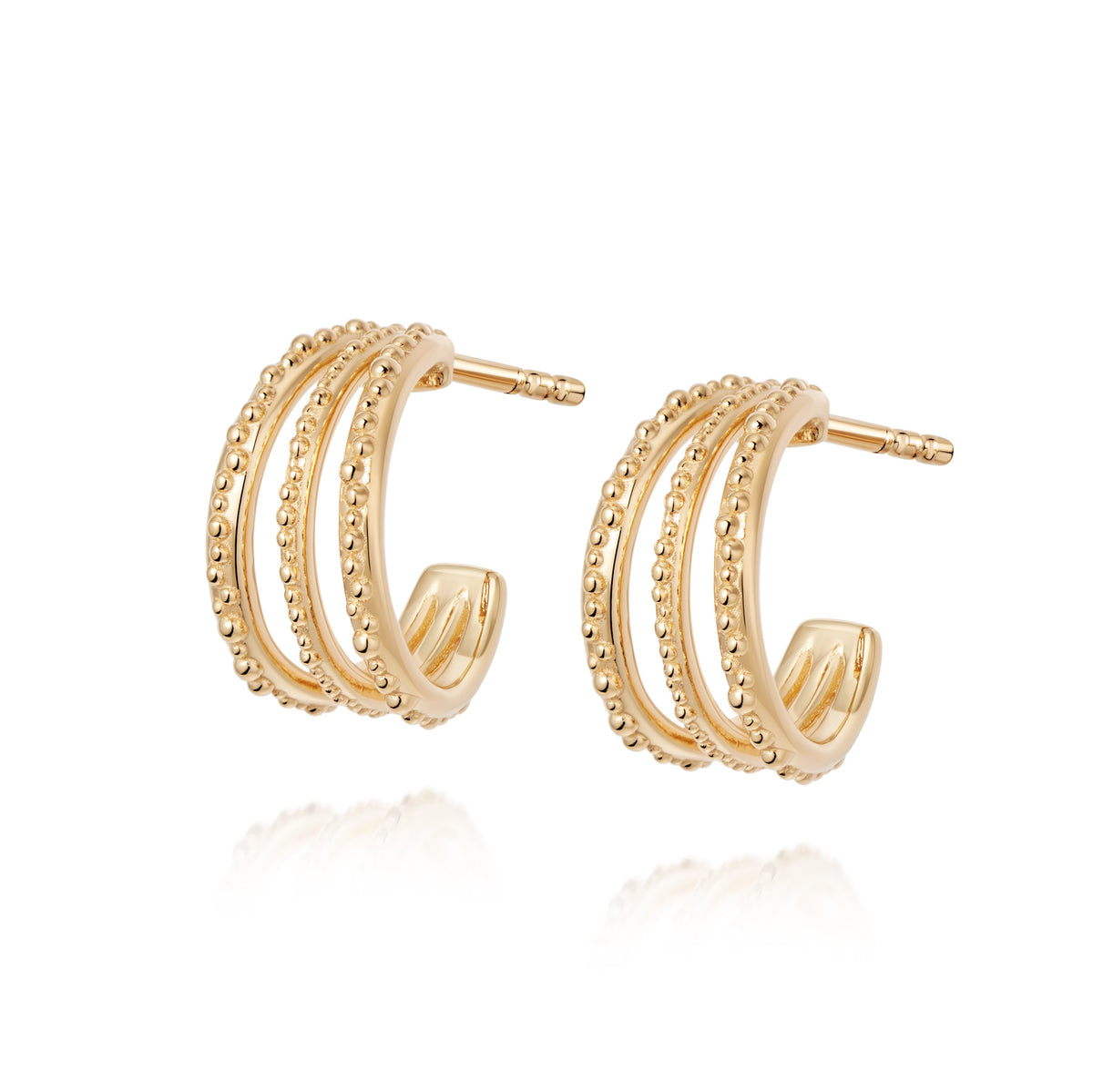 DAISY LONDON AMANDA HUGGIE HOOP EARRINGS