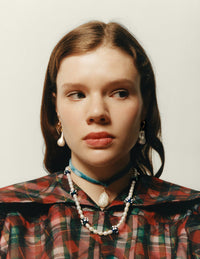 MARGAUX STUDIOS BLUE AGATHA NECKLACE