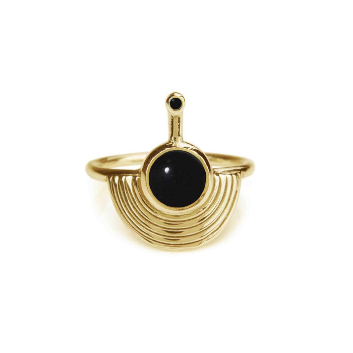 RACHEL ENTWISTLE INTERSTELLAR BLACK ONYX RING