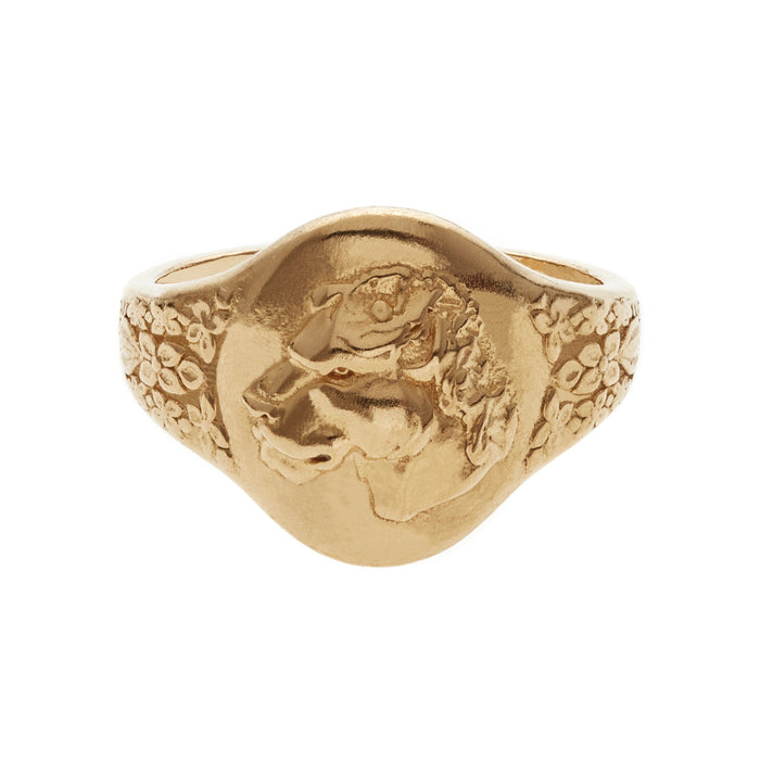 MIKAELA LYONS LIONESS SIGNET RING