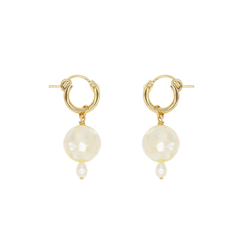 MARGAUX STUDIOS MINI DISCO HOOP EARRINGS