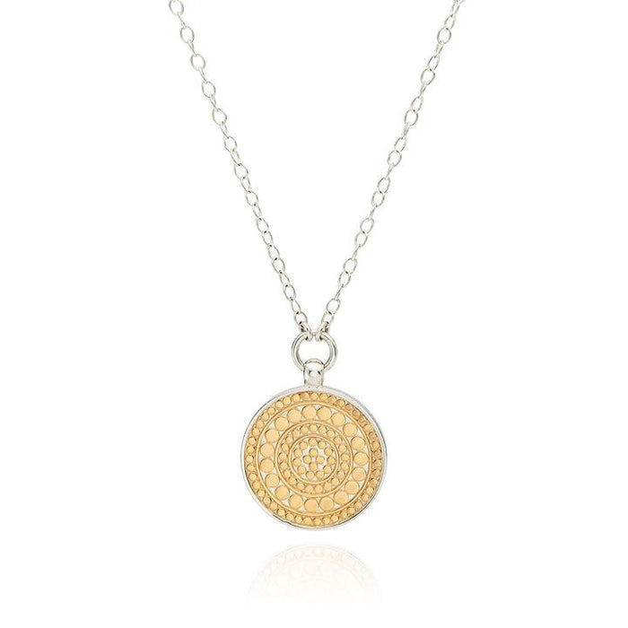 ANNA BECK CLASSIC MEDIUM DISC REVERSIBLE PENDANT NECKLACE