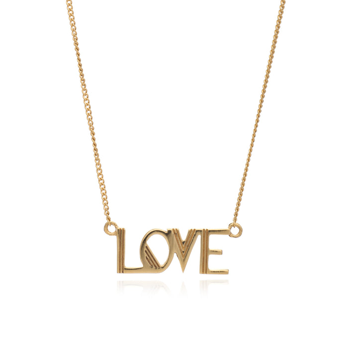 RACHEL JACKSON ART DECO LOVE NECKLACE