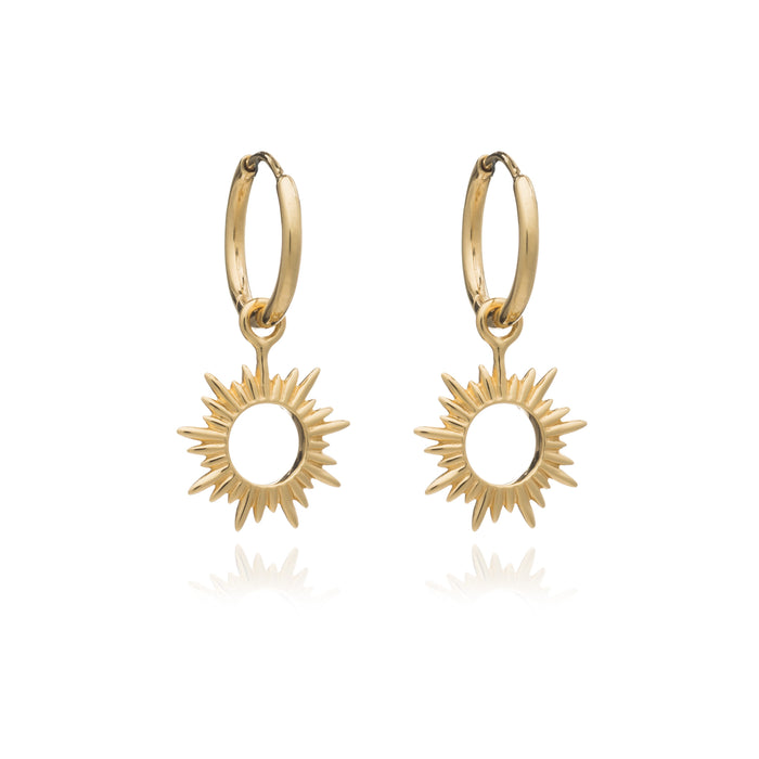 RACHEL JACKSON ETERNAL SUN MINI HOOP EARRINGS