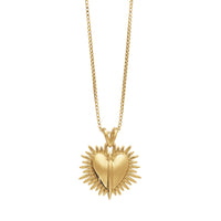 RACHEL JACKSON ELECTRIC DECO GOLD HEART NECKLACE