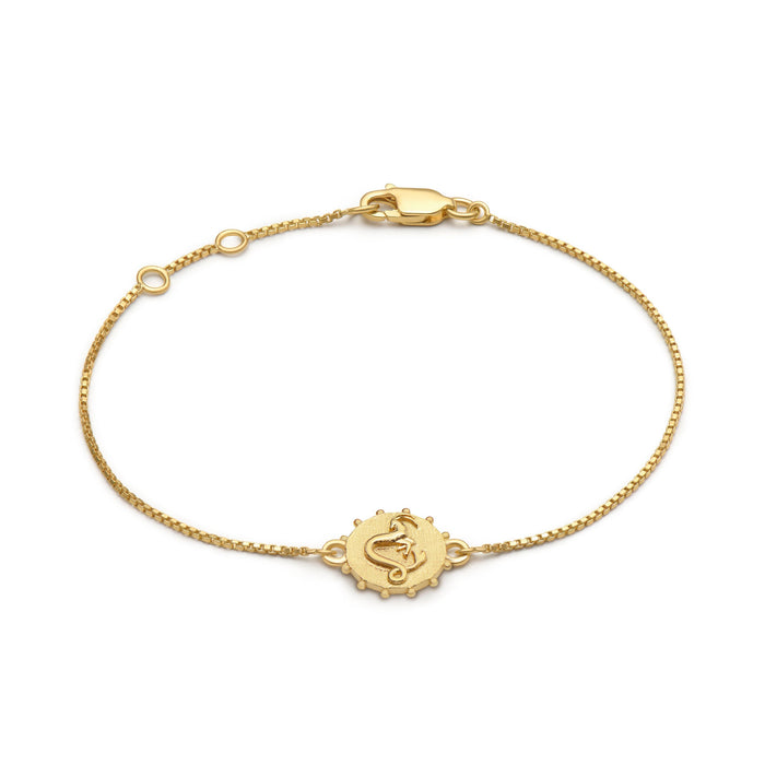 RACHEL JACKSON ZODIAC MINI ART COIN GOLD BRACELET