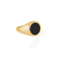 RACHEL ENTWISTLE REFLECTION MINI BLACK ONYX RING