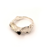 HANNAH BOURN TEXTURED FRAGMENTED SHELL RING 