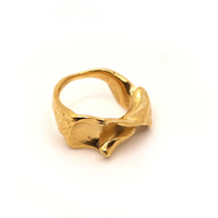 HANNAH BOURN TEXTURED FRAGMENTED SHELL RING 