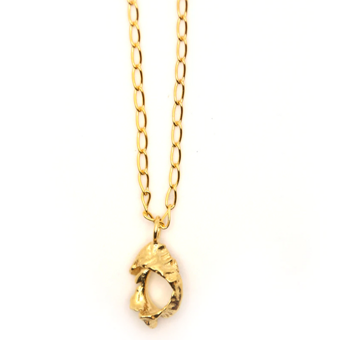 HANNAH BOURN SMALL TEXTURED FRAGMENTED SHELL NECKLACE