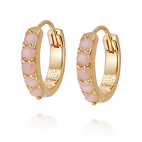 DAISY LONDON BELOVED HUGGIE HOOP EARRINGS