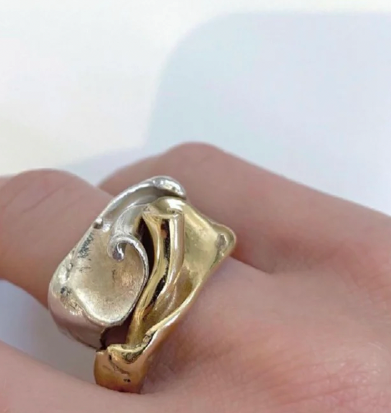 HANNAH BOURN FRAGMENTED SHELL RING