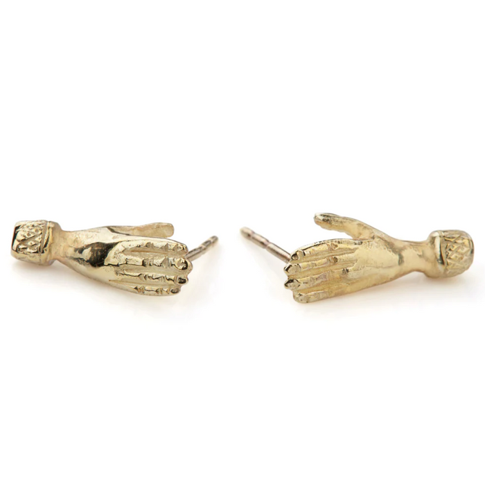 JESSICA DE LOTZ HOLDING HANDS STUD EARRINGS