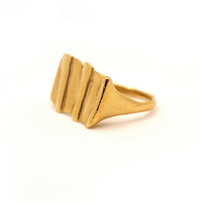 HANNAH BOURN SCALLOP IMPRINT RING