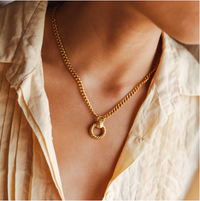 MIKAELA LYONS ETERNITY LIONESS NECKLACE